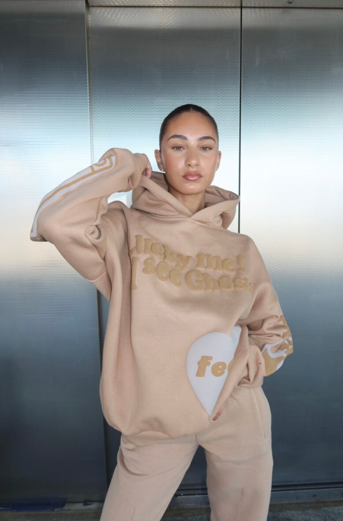 GHOST HOODIE AW24 SAND