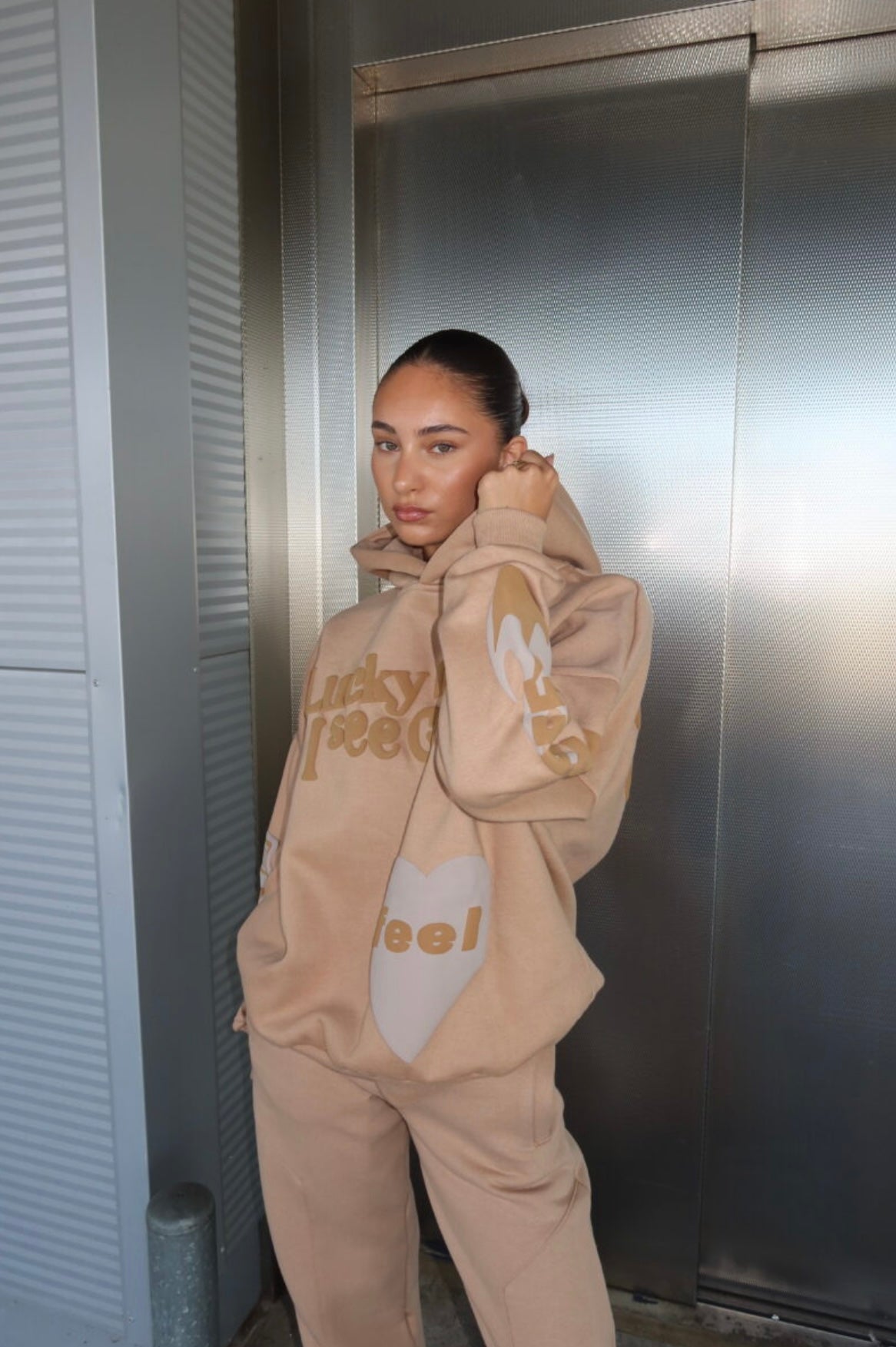 GHOST HOODIE AW24 SAND